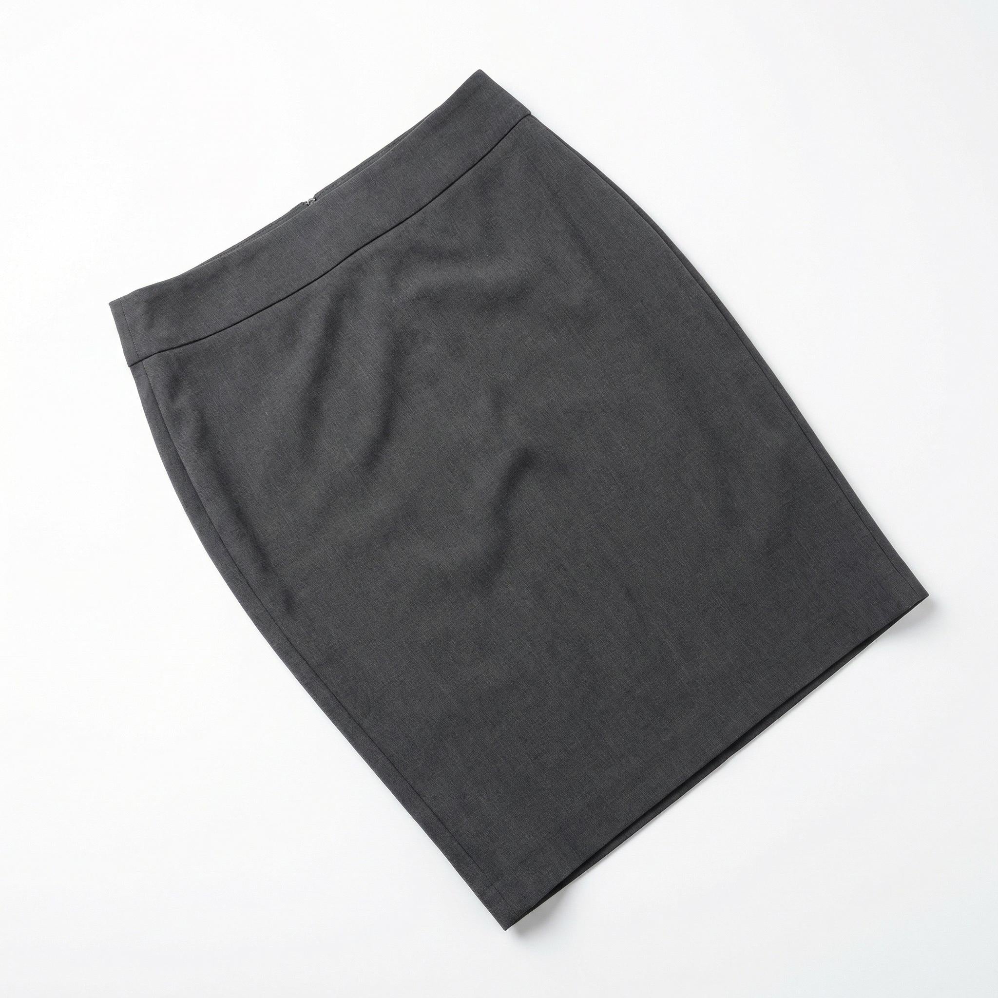 Charcoal Pencil Skirt - Professional Wear