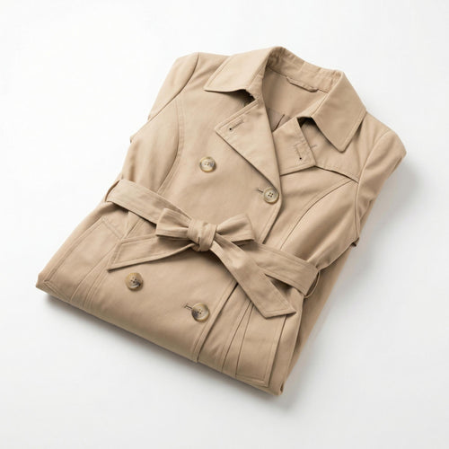 Beige Trench Coat - Classic Outerwear