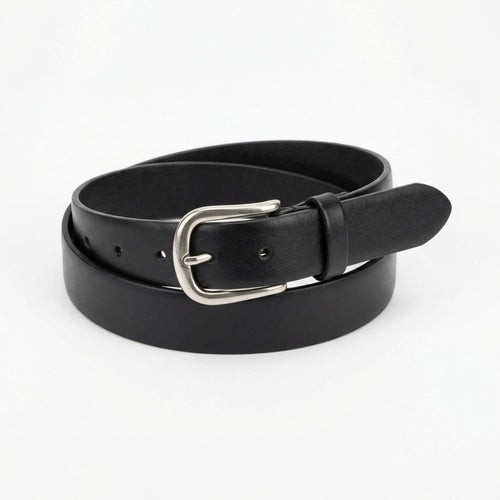Black Leather Belt - Classic Accessory